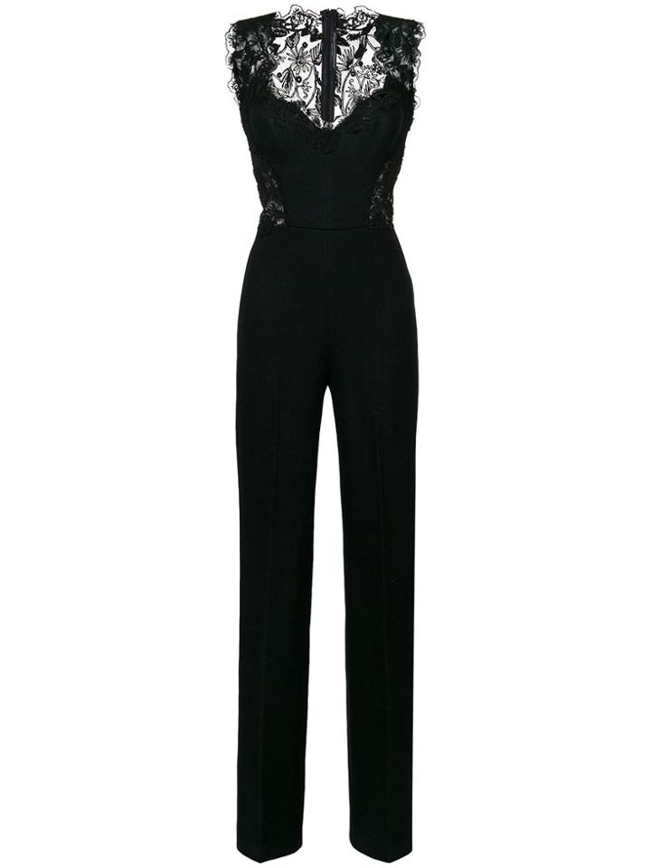 Ermanno Scervino Lace Trim Jumpsuit - Black