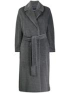 's Max Mara Belted Robe Coat - Grey