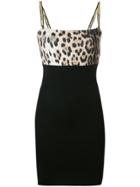 Roberto Cavalli Leopard-print Mini Dress - Black