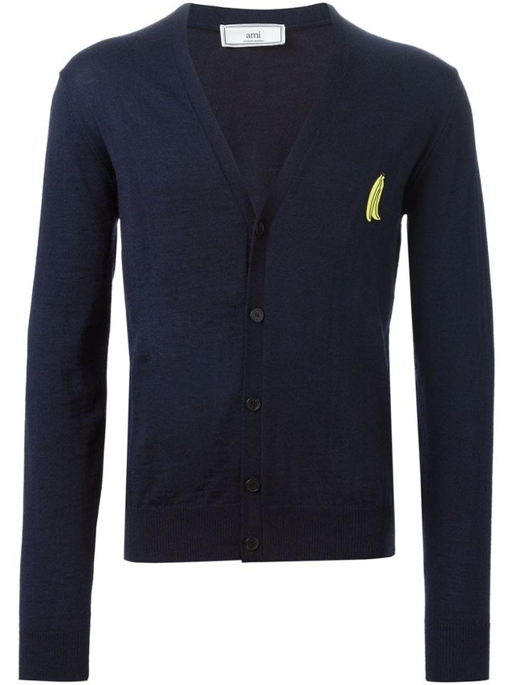Ami Alexandre Mattiussi Banana Patch Cardigan - Blue