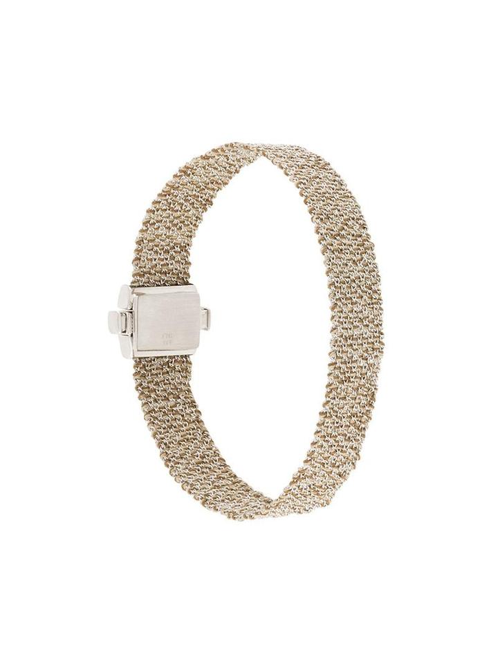 Carolina Bucci Melange Woven Bralcet, Women's, Metallic