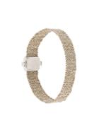Carolina Bucci Melange Woven Bralcet, Women's, Metallic