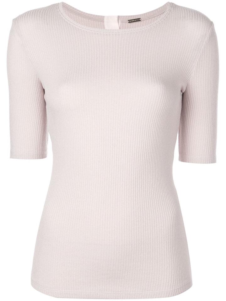 Adam Lippes Ribbed Jersey T-shirt - Neutrals