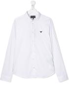 Emporio Armani Kids Teen Long Sleeve Shirt - White
