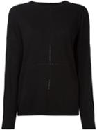 Steffen Schraut Open Knit Detail Jumper, Women's, Size: 34, Black, Polyamide/polyester/viscose/cashmere