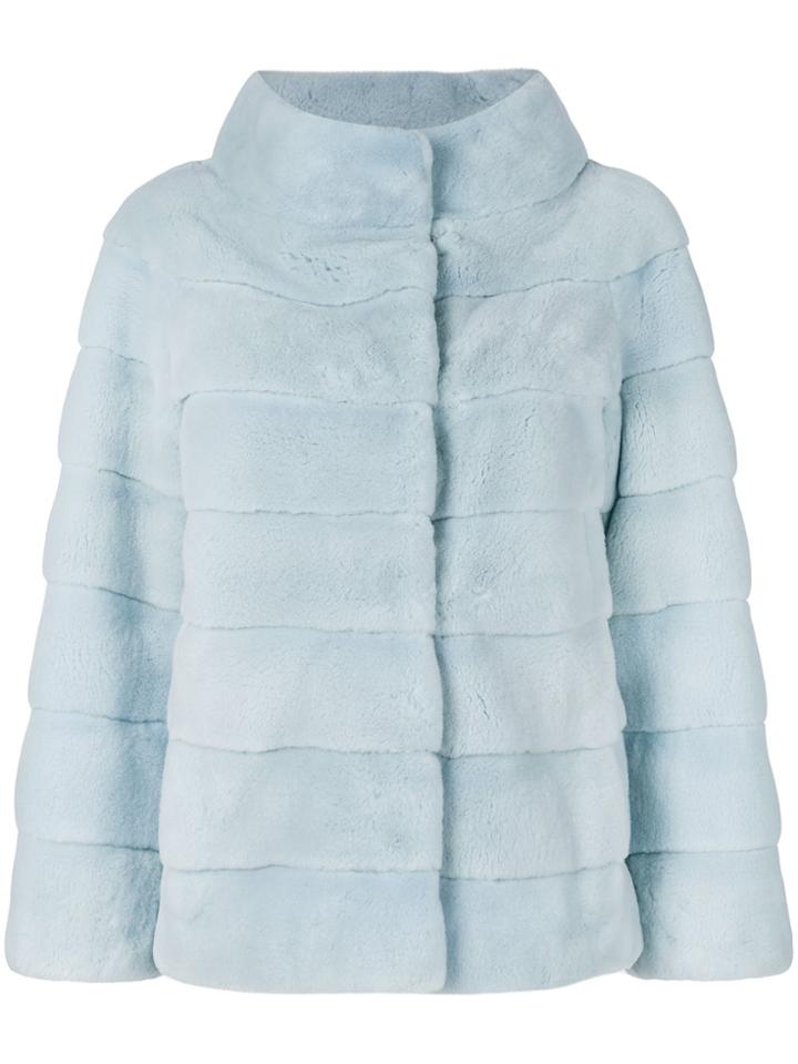 Liska Philippa Fur Jacket - Blue