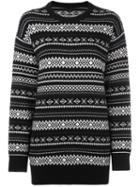 Alexander Wang Perforated Nordic Knit Jumper, Women's, Size: Small, Black, Viscose/cashmere/wool