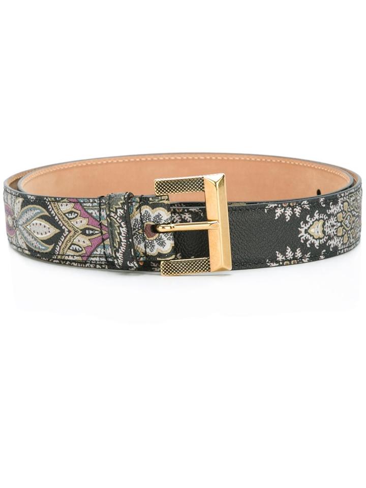 Etro 'amebas' Belt, Women's, Size: 85, Grey, Leather