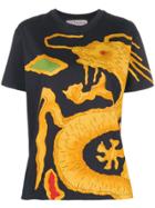 Valentino Dragon Re-edition Printed T-shirt - Black