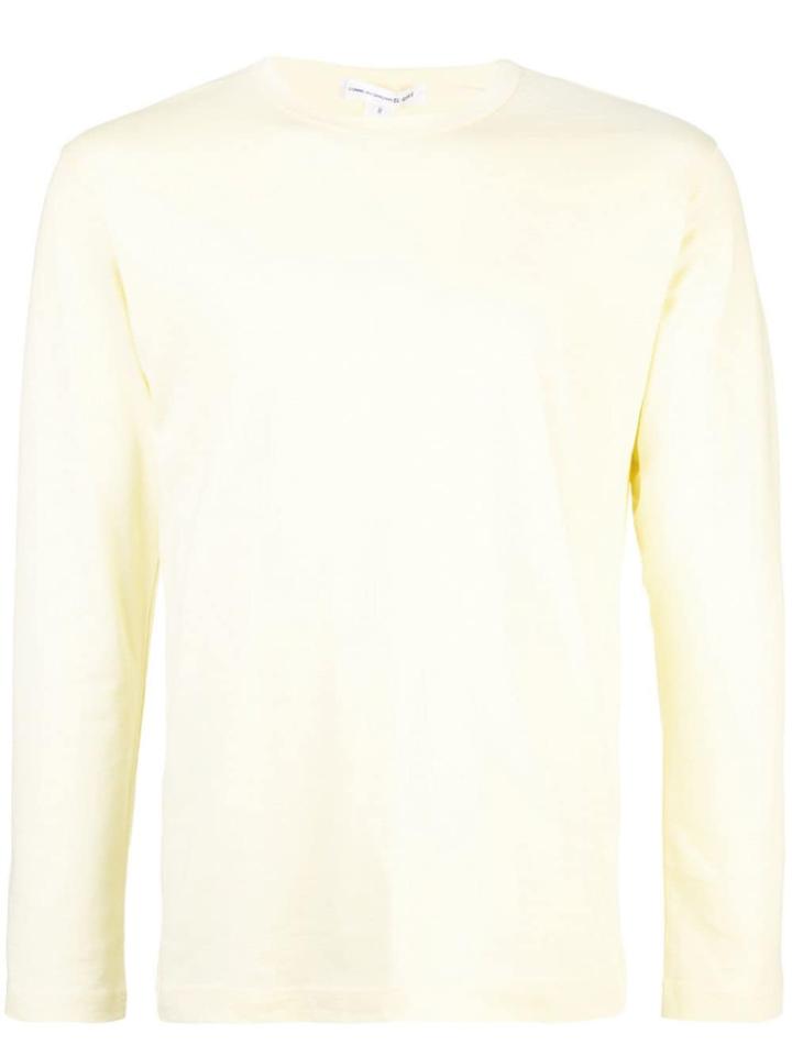 Comme Des Garçons Shirt Longsleeved T-shirt - Yellow