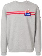 Au Jour Le Jour For Colmar Logo Stripe Sweatshirt - Grey