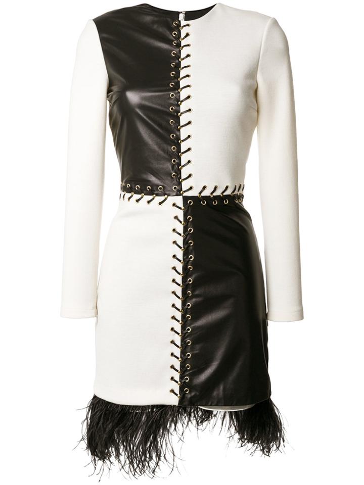 Fausto Puglisi Colour-block Fitted Dress - Black