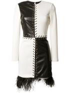 Fausto Puglisi Colour-block Fitted Dress - Black