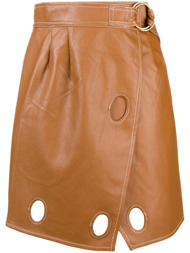Self-portrait Eyelet Skirt - Nude & Neutrals