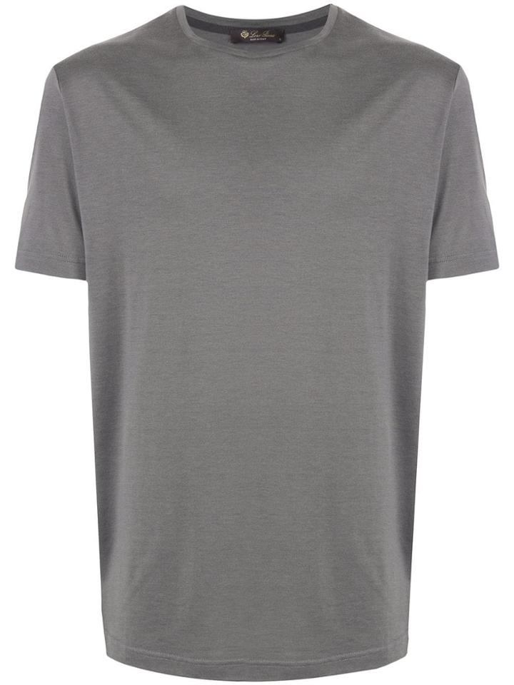 Loro Piana Plain Crew Neck T-shirt - Grey