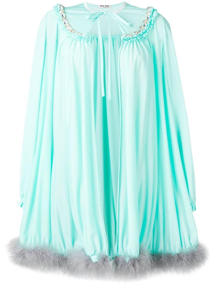 Miu Miu Robe-style Jacket - Green