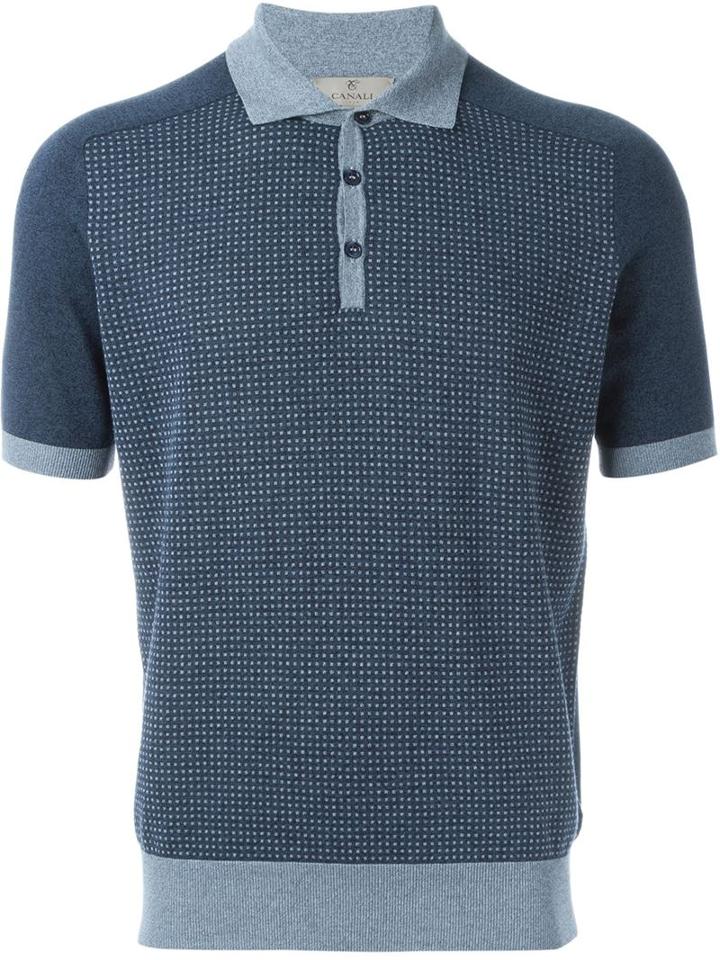 Canali Knitted Polo Shirt