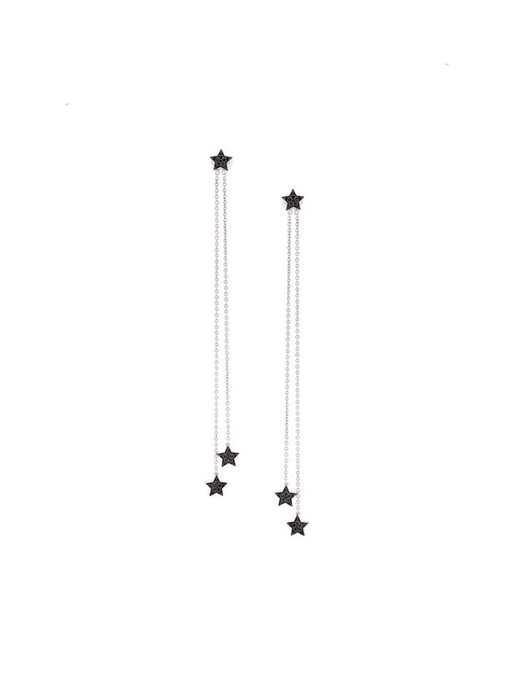 Alinka 18kt Gold And Diamond Stasia Chain Drop Earrings - Metallic
