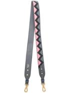 Prada Zig-zag Patterned Bag Strap - Grey