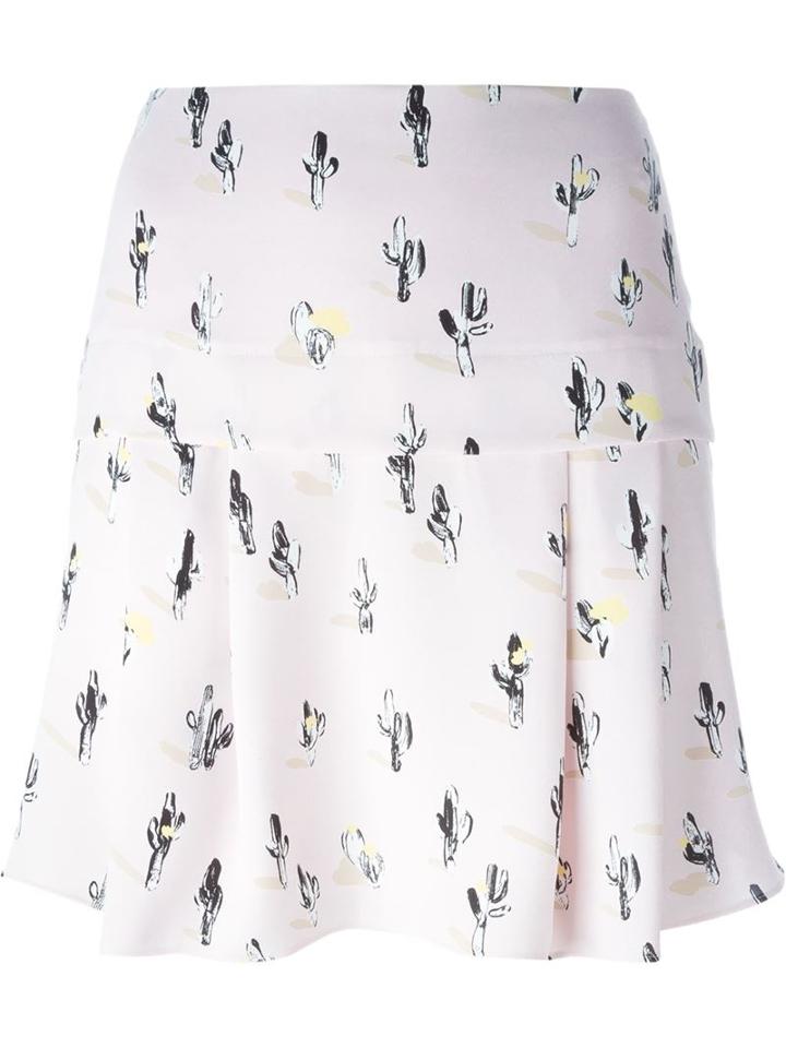 Kenzo Cartoon Cactus Skirt, Women's, Size: 38, Pink/purple, Polyester