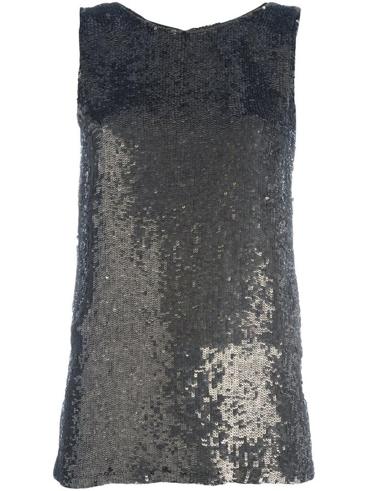 P.a.r.o.s.h. Metallic Sequin Tank
