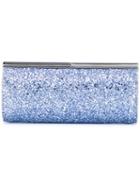 Jimmy Choo - Trinket Clutch - Women - Lurex - One Size, Women's, Blue, Lurex