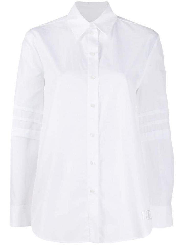 Kenzo Pleated Sleeve Shirt - White