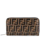 Fendi Ff Logo Wallet - Brown