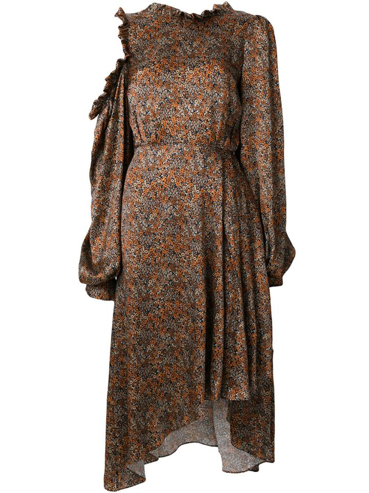 Magda Butrym Asymmetric Patterned Dress - Multicolour