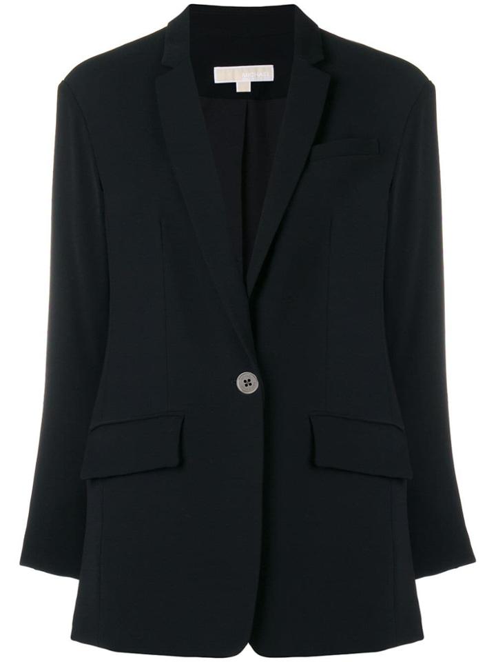 Michael Michael Kors Single Breasted Blazer - Black