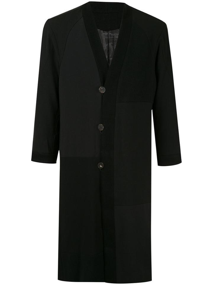 Devoa Long Line Jacket - Black
