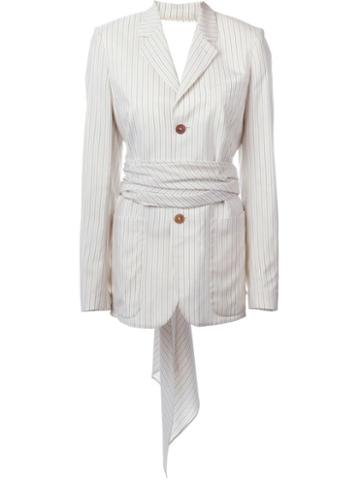 Jean Paul Gaultier Vintage 'la Concierge Est Dans L'escalier' Jacket, Women's, Size: 42, White