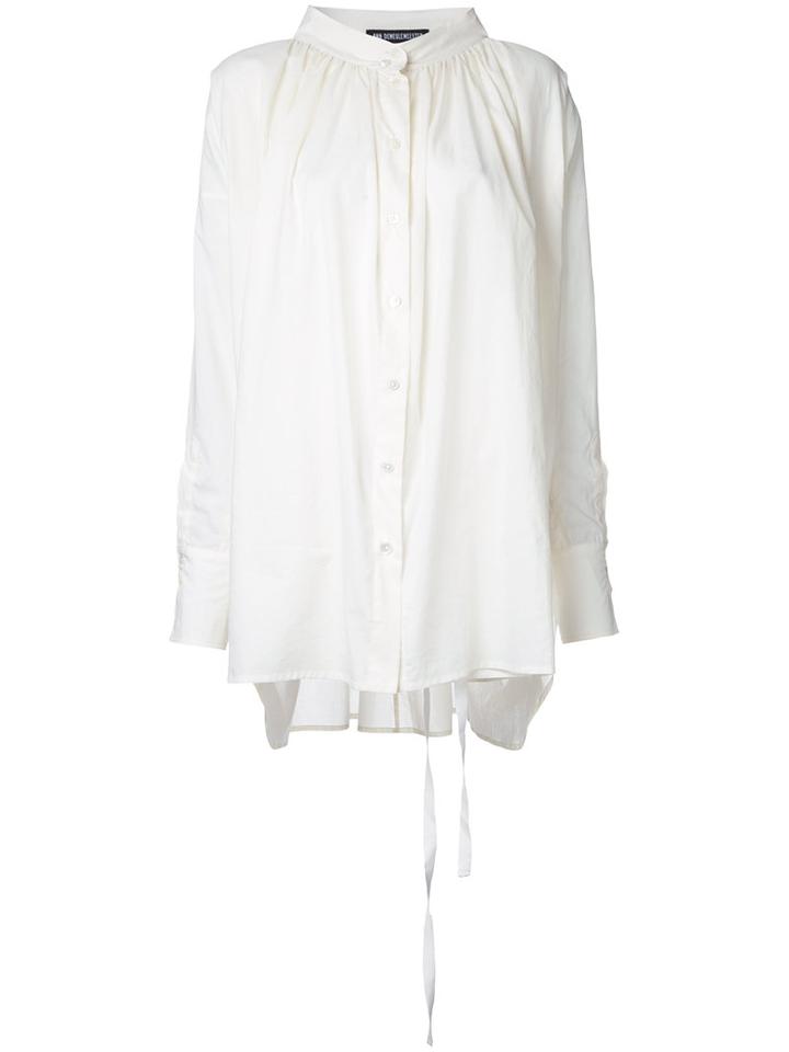 Ann Demeulemeester Long Shirt, Women's, Size: 36, White, Cotton