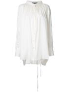 Ann Demeulemeester Long Shirt, Women's, Size: 36, White, Cotton