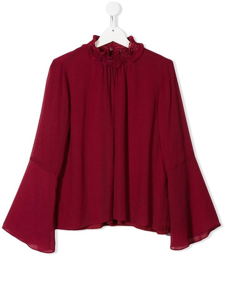 Twin-set Teen Draped Blouse - Red