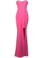 Likely Slit Front Bandeau Gown - Pink & Purple