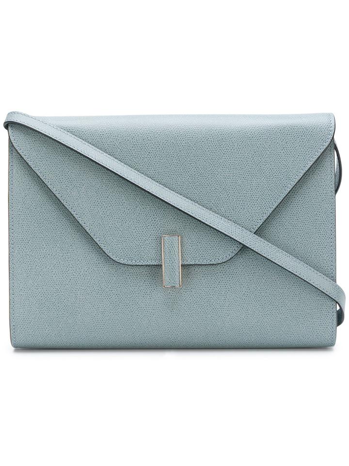 Valextra Envelope Crossbody Bag - Blue