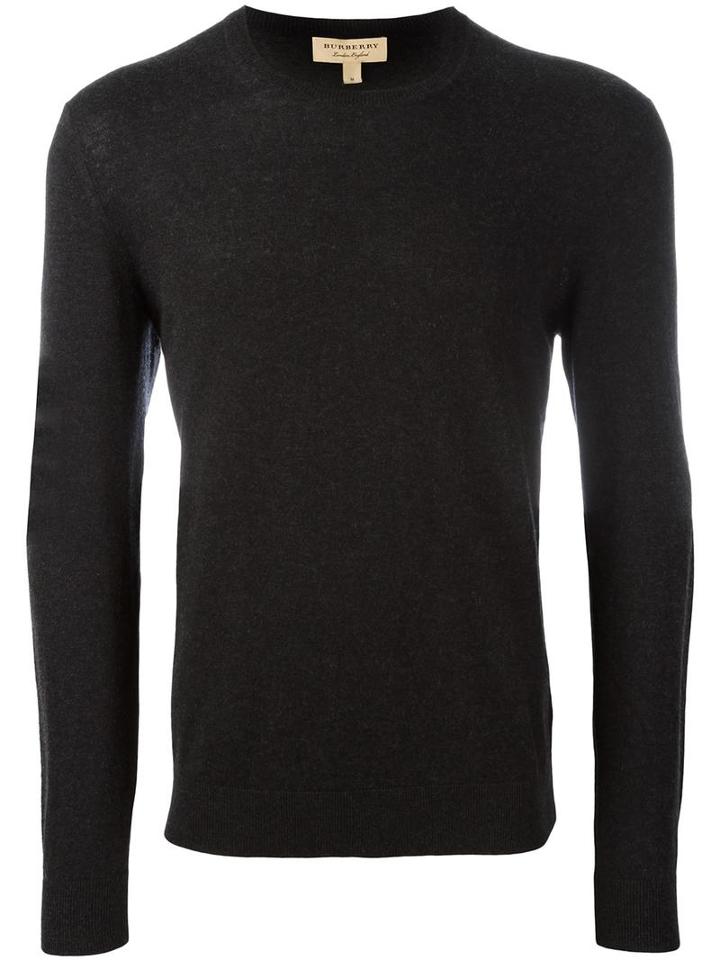 Burberry Crew Neck Sweatshirt, Men's, Size: Small, Grey, Cotton/cashmere