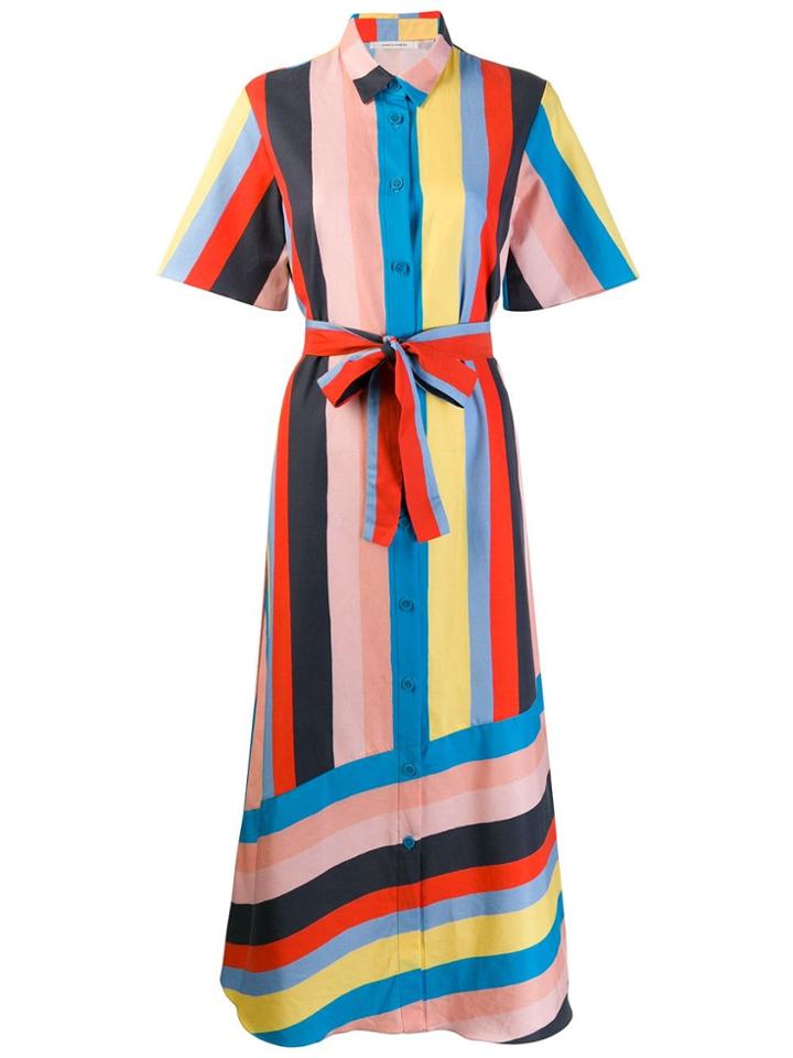 Chinti & Parker Striped Shirt Dress - Blue