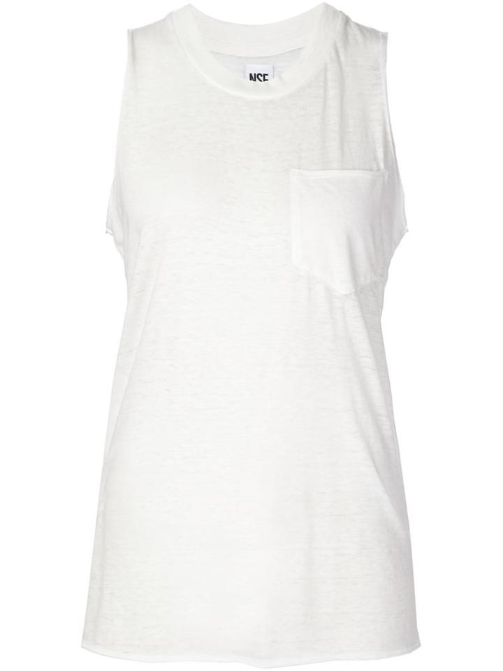 Nsf Kira Tank Top, Women's, Size: M, White, Polyester/cotton/rayon