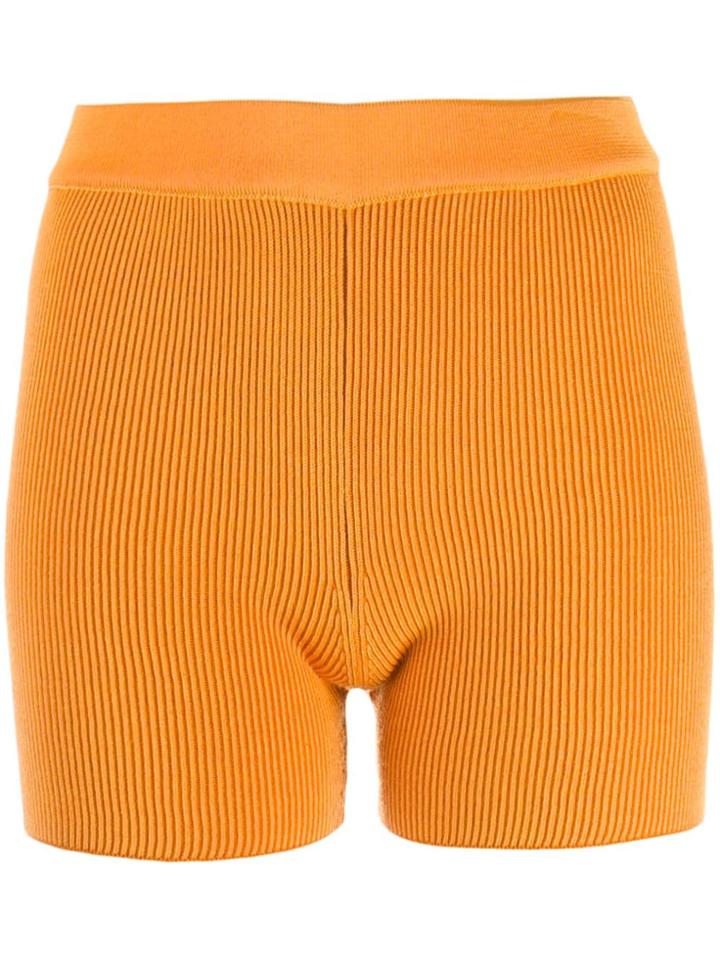 Jacquemus Striped Shorts - Orange