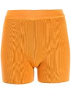 Jacquemus Striped Shorts - Orange