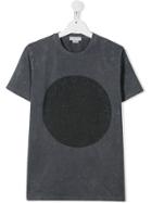 Stella Mccartney Kids Circle Logo Washed Out T-shirt - Grey