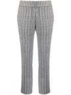 Ermanno Scervino Check Cropped Trousers - Grey