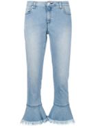 Michael Michael Kors Fringed Hem Jeans - Blue