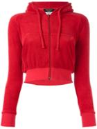 Vetements Zip Up Hoodie, Women's, Size: Medium, Red, Cotton/polyester