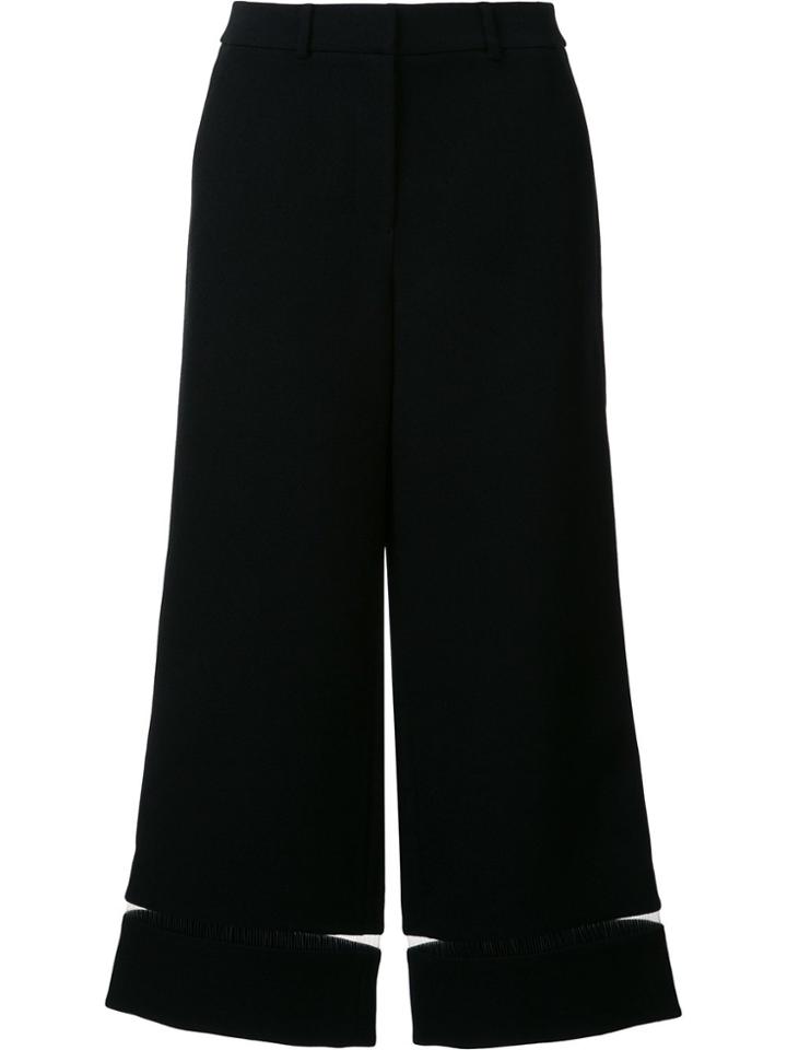 Alexander Wang Fishing Line Trim Cropped Trousers - Black