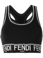 Fendi - Fendi Silk Vest Top - Women - Polyamide/spandex/elastane - 42, Black, Polyamide/spandex/elastane