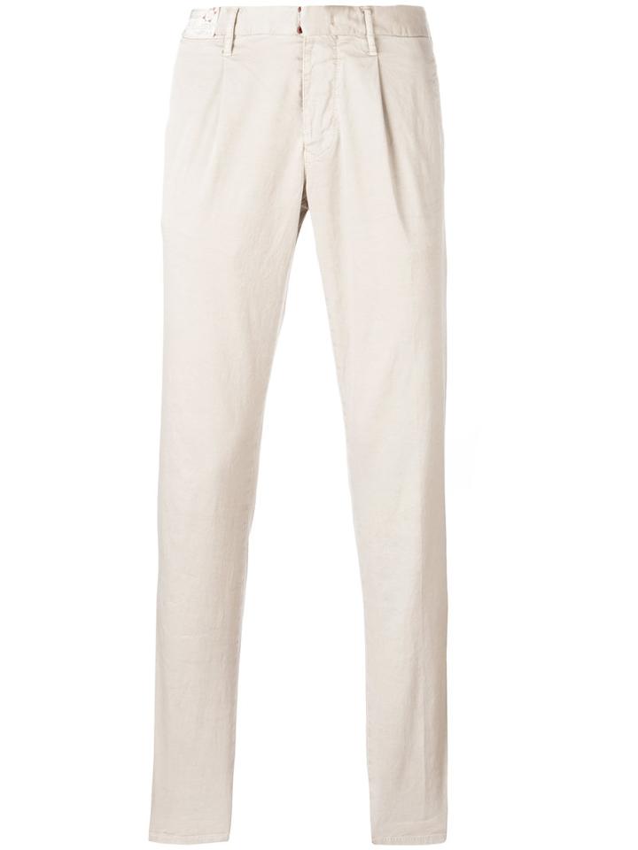 Incotex Classic Chinos, Men's, Size: 32, Nude/neutrals, Cotton/spandex/elastane