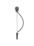 Alexander Mcqueen Skull Pin Brooch - Metallic